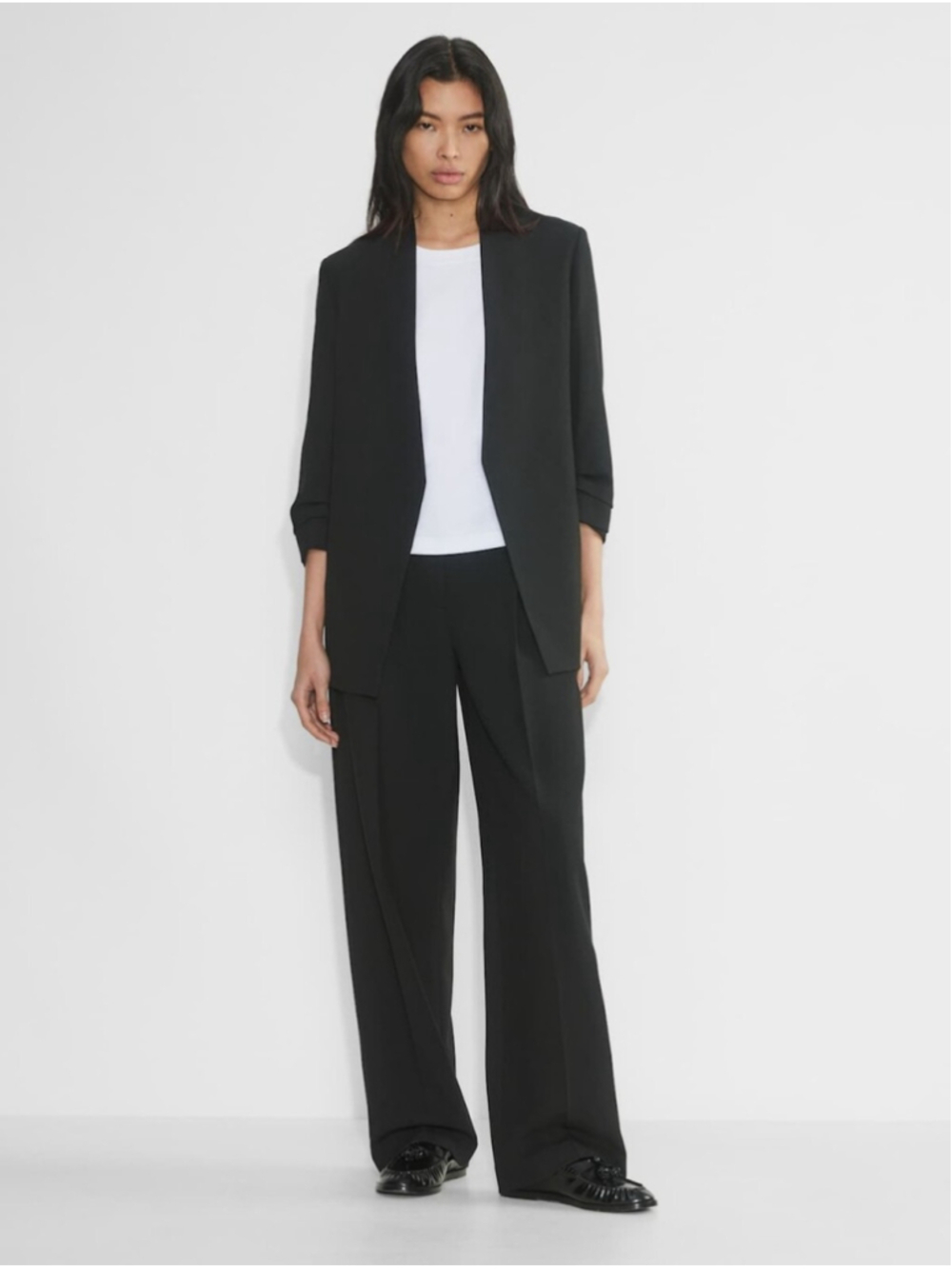 Aritzia Babaton Black Power Blazer Suit Jacket Sz 8 Professional Preppy Business